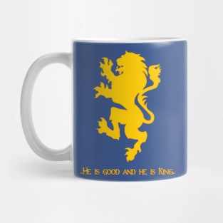 Narnia Flag (He is good, and He is king) Mug